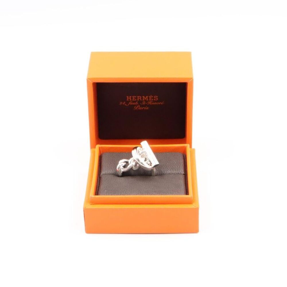 Hermes Croisette Ring Silver 925 Jewelry - Picture 7 of 9